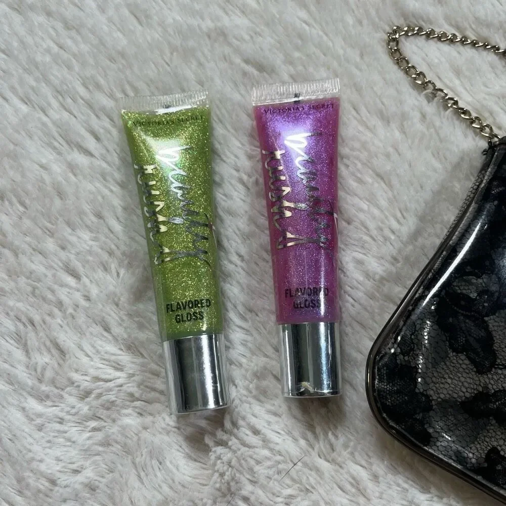 Victorias Secret Green Shimmer Pucker Up & So Jelly Lip Stick Gloss